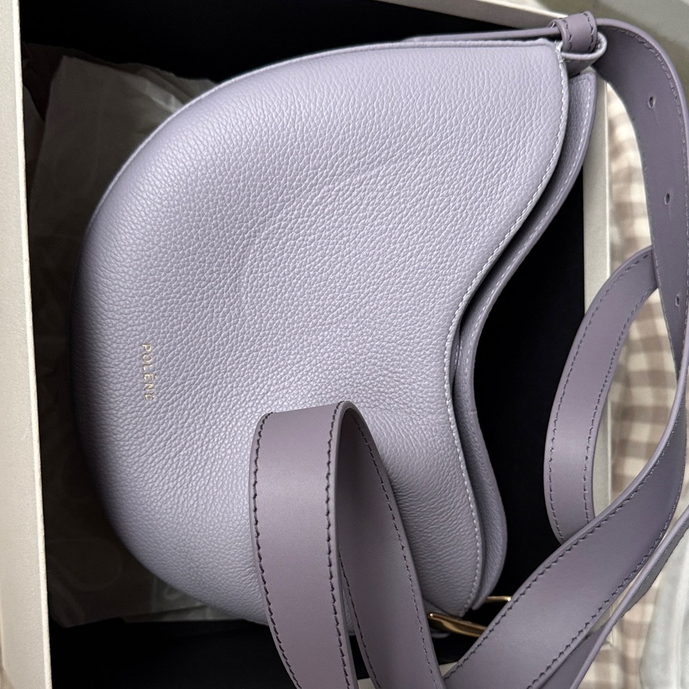 Polene Tonca crossbody bag in duo mauve